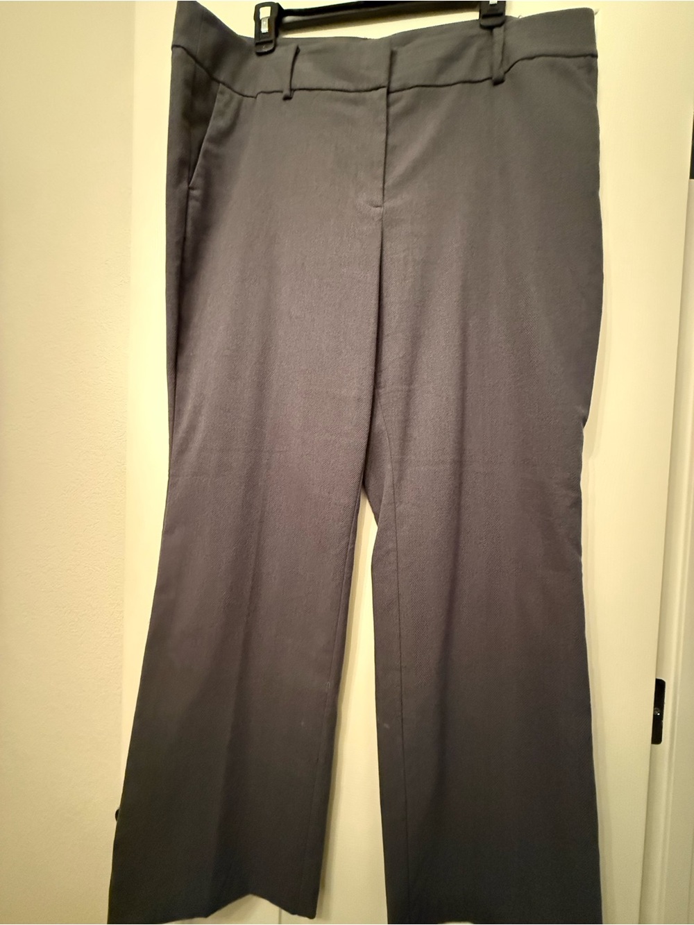 LOFT Outlet Gray Wide Leg Trouser Dress Pants Size 16 Business Casual